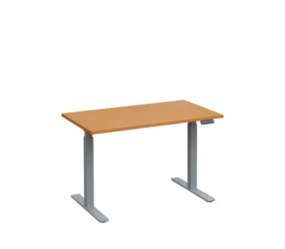 VSS 120/70 výškově stavitelný stůl, podnož stříbrný lak, buk Royal